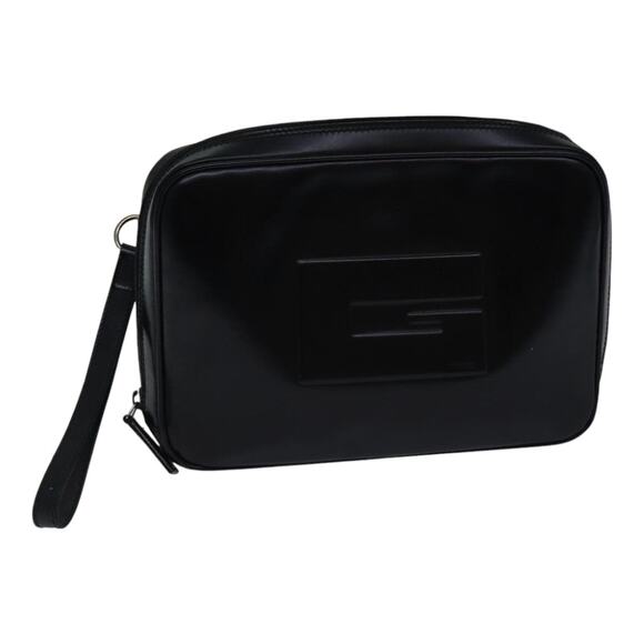 GUCCI Clutch Bag Patent Leather Black - Picture 1 of 16